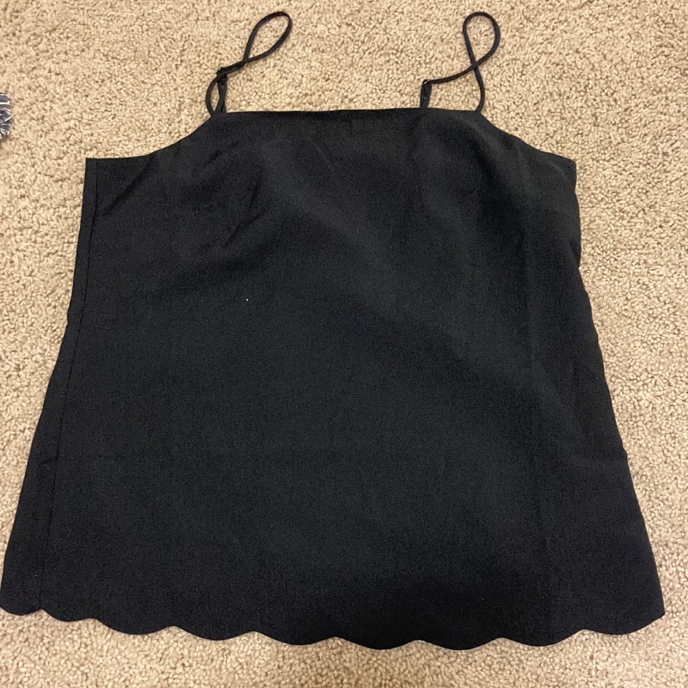 J. Crew scallop tank top
